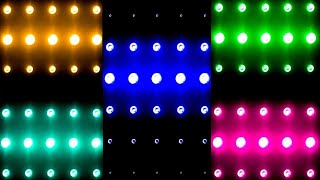 Neon Party Lights😃Colorful Disco Night Club Video Background in Room [upl. by Cavil]