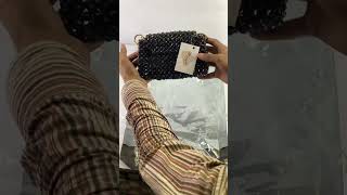 Stock available black hand bag 🛍️ handicraft fashionaccessories handmade adnan07 [upl. by Ytsirc]