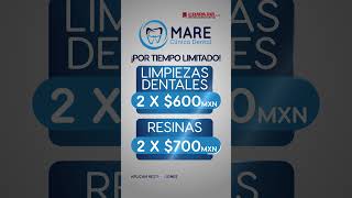 Clinica Dental Mare  Limpiezas Dentales 2x600 MXN promociones dentista [upl. by Ecidnacal]