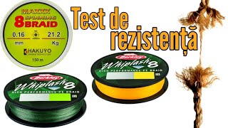 Test de rezistenta pe fire textile unul scump și unul ieftin Berkley Whiplash și Hakuyo 8 braid [upl. by Gillie878]