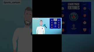 PSG vs أبطألاورباءfootball youtube cartoon youtubeshorts comedy [upl. by Nilhsa892]