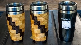 Woodturning Segmented Coffee Mug [upl. by Fujio]