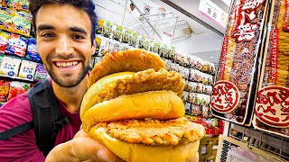 LIVING on DOLLAR STORE FOODS for 24 HOURS in TOKYO [upl. by Neirual]