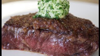 Steak with Caramelized Onions amp Herb Butter  Byron Talbott [upl. by Pacien]