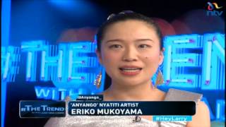 theTrend Anyango the Japanese who can play Nyatiti speak Swahili and Dholuo [upl. by Ambler]