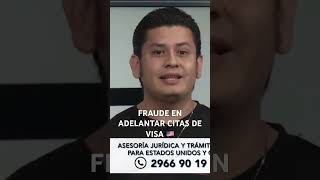 Fraudes en adelantar citas de visa americana [upl. by Peedsaj]