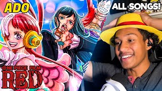 ONE PIECE FAN REACTS To Ado  Uta One Piece Film Red Songs For The First Time [upl. by Klinges]