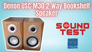 Denon USCM30 Bookshelf Speaker Sound Test [upl. by Nottirb]