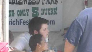 Nathan Kress of Icarly Meet and greet at Ostrich Festival 2011 [upl. by Quincy797]