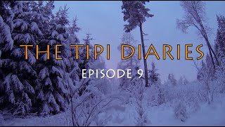 SOLO WINTER BUSHCRAFT CAMP  HOT TENT CAMPING WITH MY DOG AND A WOODSTOVE  THE TIPI DIARIES Ep09 [upl. by Siffre]