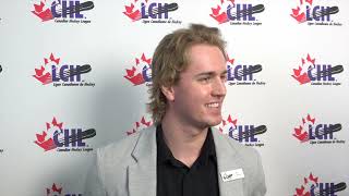 CHL Awards Media Availability Evan Vierling Sportsman Player of the Year Award [upl. by Bradney293]