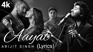 Arijit Singh Aayat Lyrics Movie Bajirao Mastani AM Turaz Ranvewr Deepika Priyanka music [upl. by Marjie]