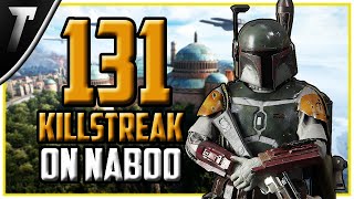 Star Wars Battlefront 2 Boba Fett 131 Killstreak Naboo [upl. by Wickham]