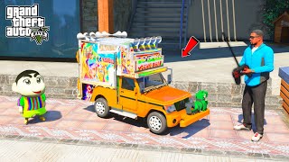 Franklin amp Shinchan Buy Mini RC Mahindra BOLERO DJ in GTA 5  JNK GAMER [upl. by Henryetta]