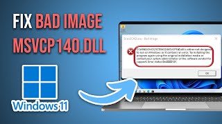 How To Fix Bad Image MSVCP140dll On Windows 111087 Error 0xc000012f Full Guide [upl. by Aissyla]