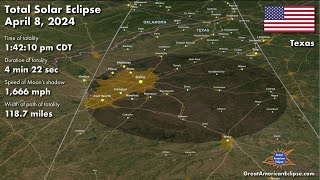 Totality Over Texas Where to View to 2024 Total Solar Eclipse [upl. by Ettelohcin]