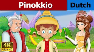 Pinokkio  Pinocchio in Dutch  4K UHD  Dutch Fairy Tales [upl. by Lannie]