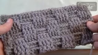 Crochet Basket Weave Stitch  Blanket  EASY [upl. by Rohpotsirhc]