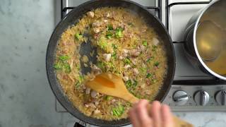 Barilla  How to make Risoni Risotto with Chicken and Broccoli and Pesto Genovese [upl. by Salkcin]