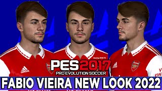 PES 2017 FABIO VIEIRA NEW FACE amp HAIRSTYLE [upl. by Anna-Diane]