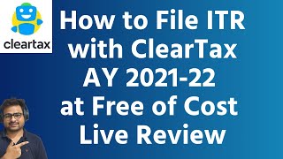 ClearTax Income Tax Return Filing for Salary Business Capital Gain for AY 202122 Review Live [upl. by Annawik]