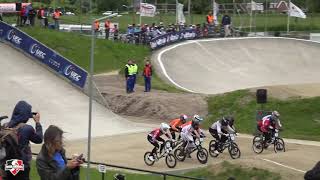 Elite Men Final BMX European Round 7 Tiel 2024 [upl. by Nortna]