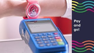 SWATCH INNOVATION SWATCH PAY  THE COOLEST WAY TO PAY [upl. by Tremain963]