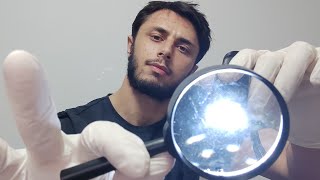 ASMR Face Exam RP  Personal Attention Closeup Whispering Light Triggers [upl. by Alpert]