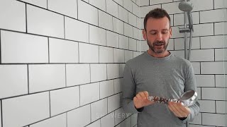 ShoweryTime Showery® Ecoflow shower head review and live demonstration by John [upl. by Casta]