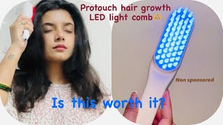 I tried the PROTOUCH hair growth LED light comb and here is what i think… [upl. by Pegma]