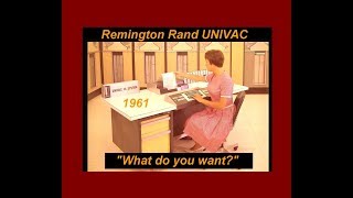 1961 Remington Rand UNIVAC quotWhat Do You Wantquot Sperry UNISYS LARC Athena SolidState Computers [upl. by Eseilanna]