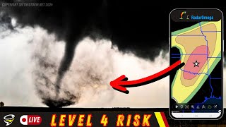 🌪️ TORNADO OUTBREAK FORECAST STORM CHASER  Particularly Dangerous Situation Oklahoma Live Weather [upl. by Lodi]