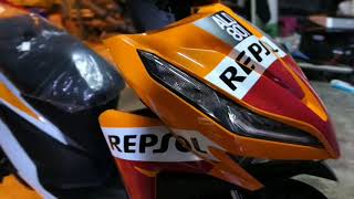 Honda Vario 150 Repsol Malaysia Review Amature Video [upl. by Orland]