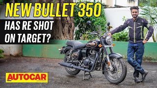 Royal Enfield Bullet 350 review  How close to the Classic  First Ride  Autocar India [upl. by Renata]