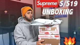 SUPREME SS19 UNBOXING  SUPREME SS19 PICKUPS  IN HAND REVIEW [upl. by Tsenrae]