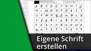 Eigene Schriftart erstellen ✅ Tutorial [upl. by Milton124]