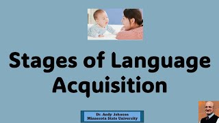 STAGES OF LANGUAGE ACQUISITION [upl. by Arlene]