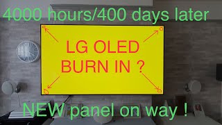 LG OLED 400 days4000 hours laterany burn in Last test before panel is replaced [upl. by Kacy163]