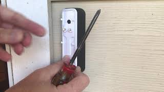 Blink Doorbell Security Camera  Installing with corner mount [upl. by Suu276]