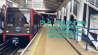 DLR from Bank to Lewisham via Greenwich  Full Journey [upl. by Lynnett]