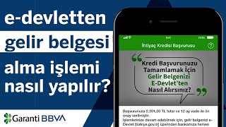 Gelir Belgenizi EDevletten Nasıl Alırsınız [upl. by Greyson]