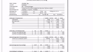 Reisekostenabrechnung mit Excel [upl. by Chic]