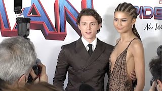 Tom Holland and Zendaya at Spiderman Premiere [upl. by Airdnua]