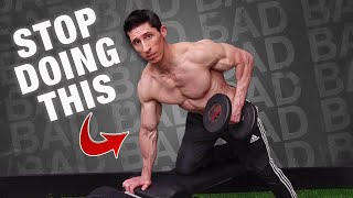 STOP Fcking Up Dumbbell Rows PROPER FORM [upl. by Aineles]