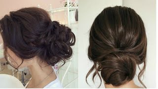 LOW MESSY HAIR BUN TUTORIALEasy Summer Low bun hairstyle [upl. by Rockey]