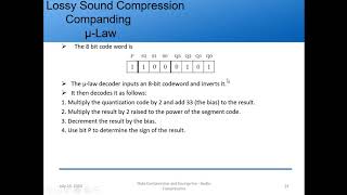 Audio Compression  Companding  MPEG Audio Encoding and Decoding [upl. by Drareg179]