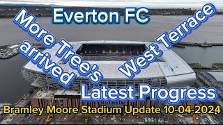 Everton FC New Stadium at Bramley Moore Dock Update 10042024 latest Progress [upl. by Bishop981]