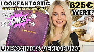 KRASS 🤯 LOOKFANTASTIC ADVENTSKALENDER 2023  UNBOXING amp VERLOSUNG [upl. by Mars]