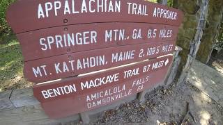 Appalachian Trail Hike  Amicalola Falls Approach Trail To Springer Mountain [upl. by Eniarrol]