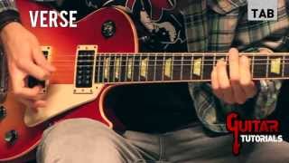 Paranoid Black Sabbath  Rhythm  Guitar Tutorial with Paul Audia [upl. by Gustin432]